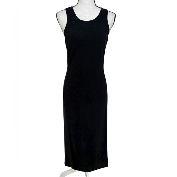 Diane von Furstenberg Teyla Navy Blue Sleeveless Bodycon Midi Dress Women Size 4 - Picture 2 of 12